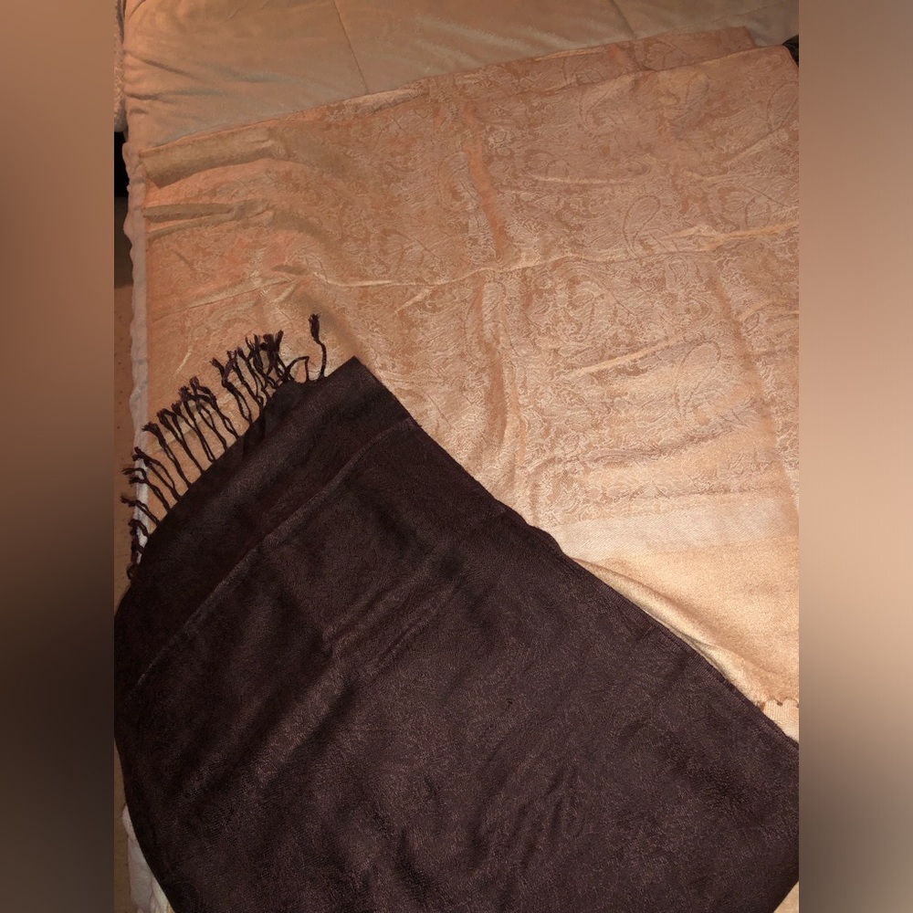 Pashimas (beige, brown and white)